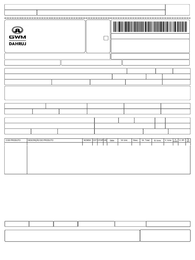 Nota Fiscal de Veículo Usado | PDF | Recibo
