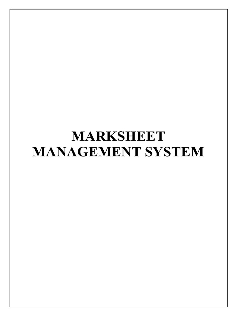 Marksheet Management System Finalllllll (1) - 1 | PDF | Python ...