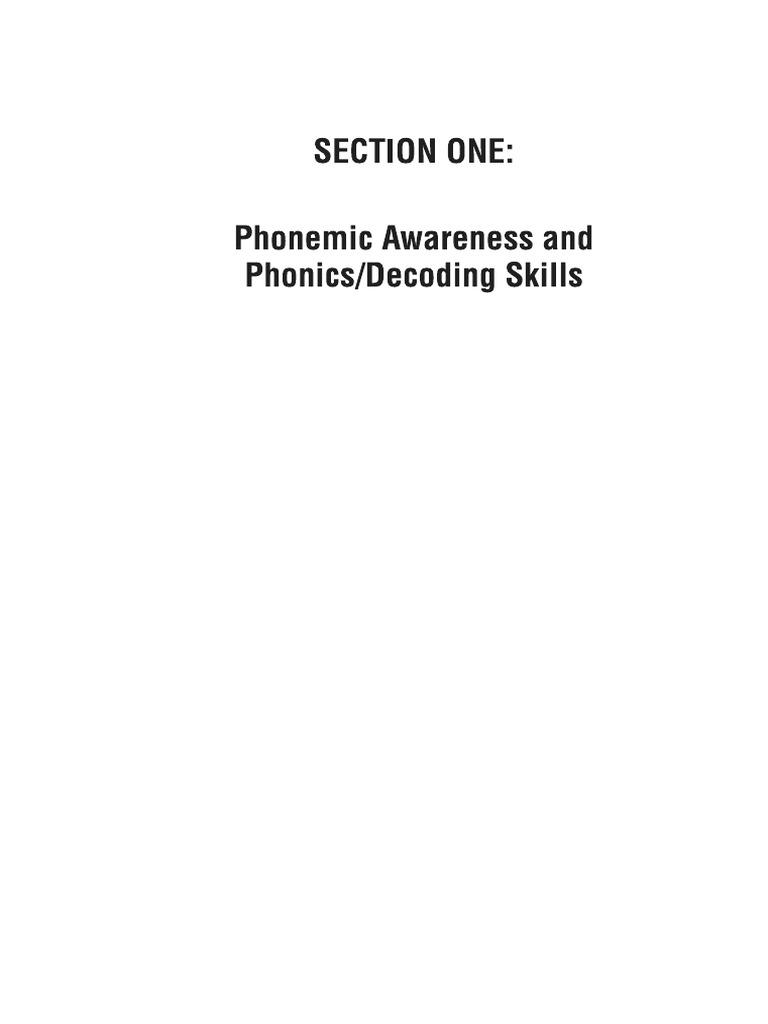 Phonemic Awareness and Phonics Decoding Assessment | PDF