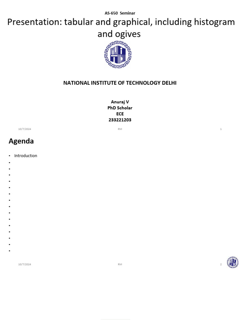 Seminar pdf histogram chart