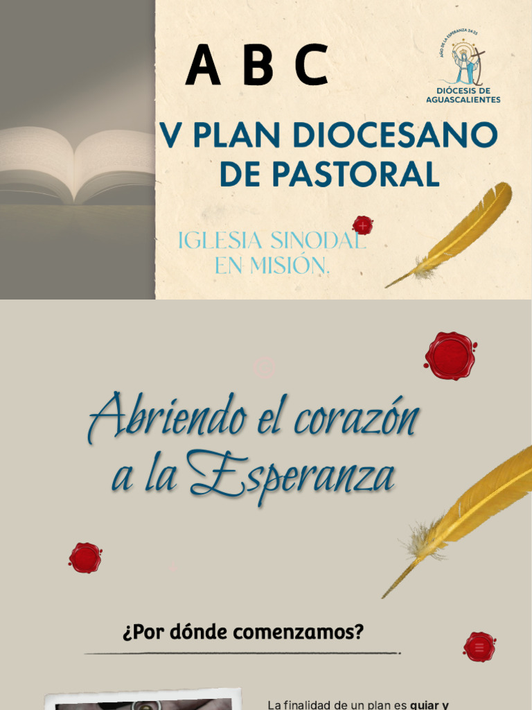 V Plan Diocesano de Pastoral 2025 | PDF | Crecimiento personal y ...