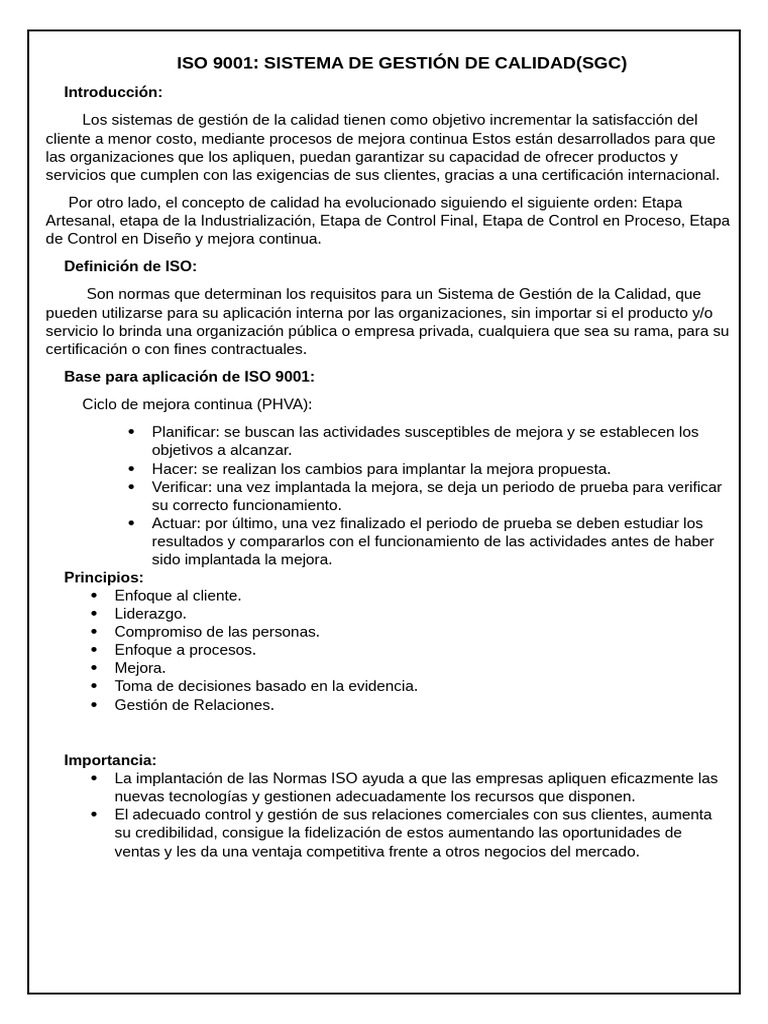 ISO 9001 en Educación y Calidad | PDF | Calidad (comercial) | Business