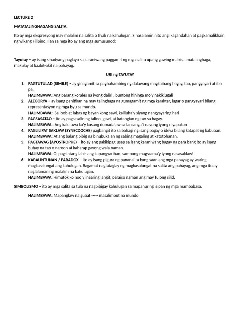 Lecture 2 | PDF