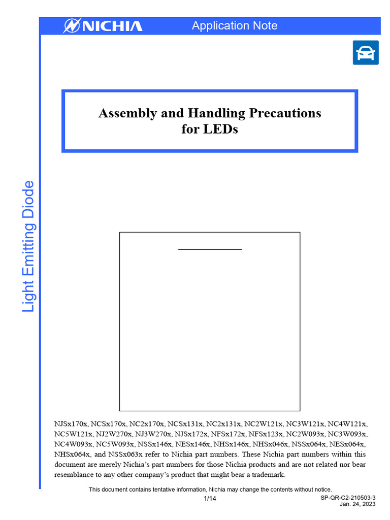 LED Assembly and Handling Guidelines | PDF | Electrostatic Discharge ...