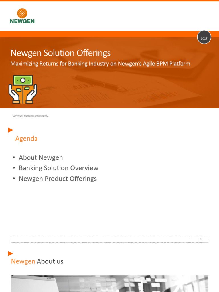 Newgen Banking Software Solutions Overview | PDF | Banks | Business ...