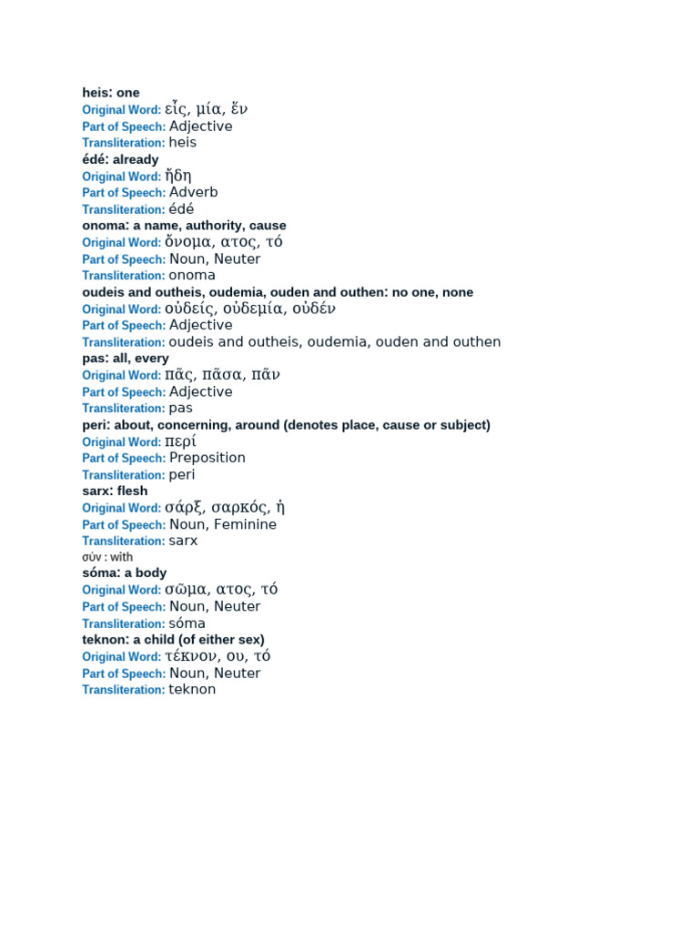 Greek Short 1 Pdf Part Of Speech Grammatical Gender