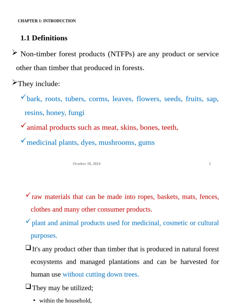 Overview of Non-Timber Forest Products | PDF | Bamboo | Bees