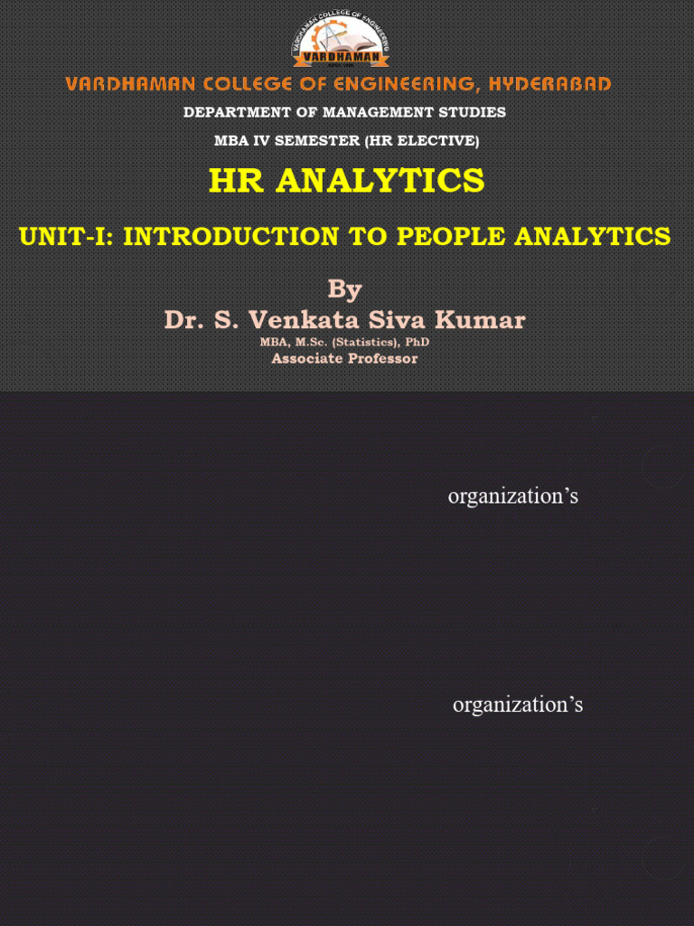 Understanding HR Analytics Essentials | PDF | Analytics | Performance ...