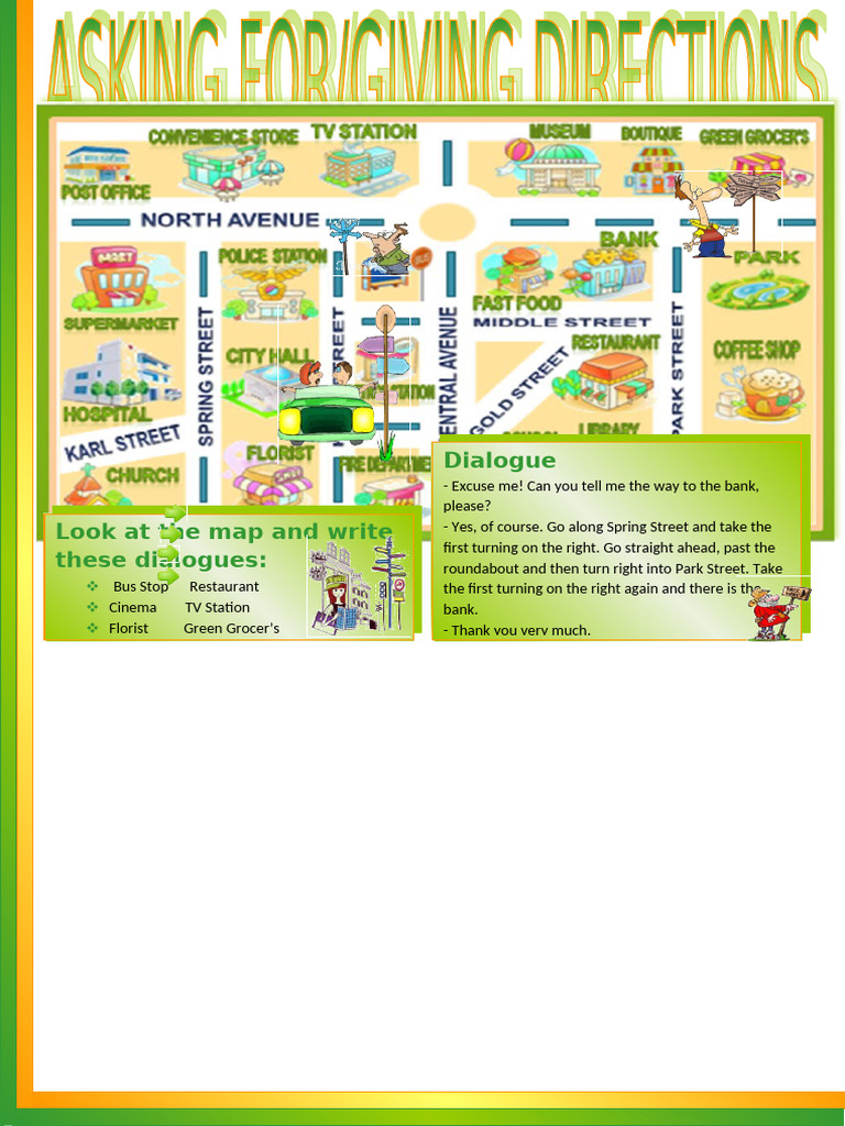 Asking and Giving Directions Guide | PDF