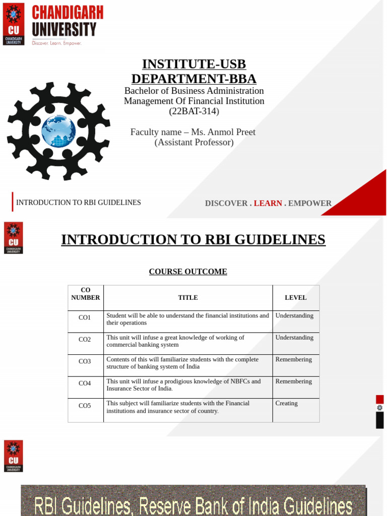 2.2.2 RBI Guidelines | PDF | Banks | Reserve Bank Of India