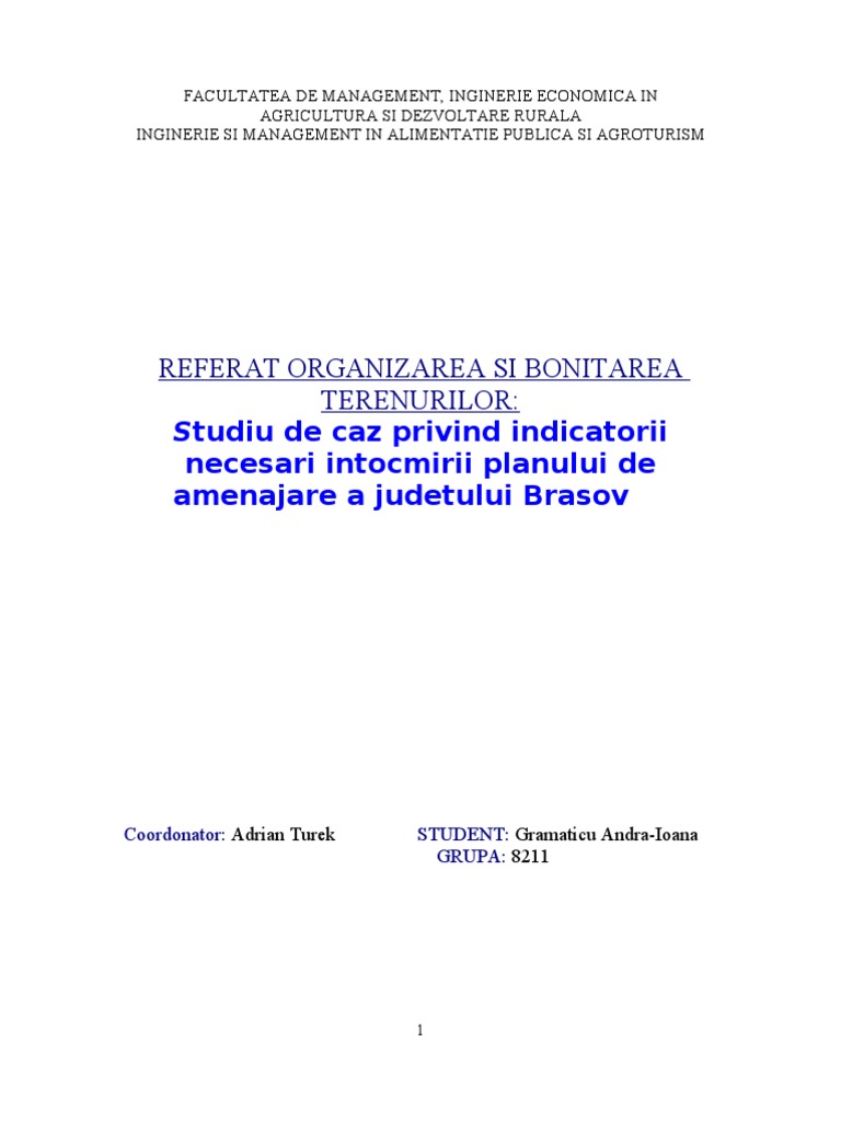 Referat Bonitare