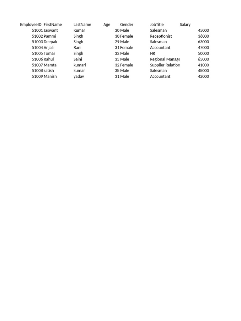 Excel Formula Practice Sheet | PDF