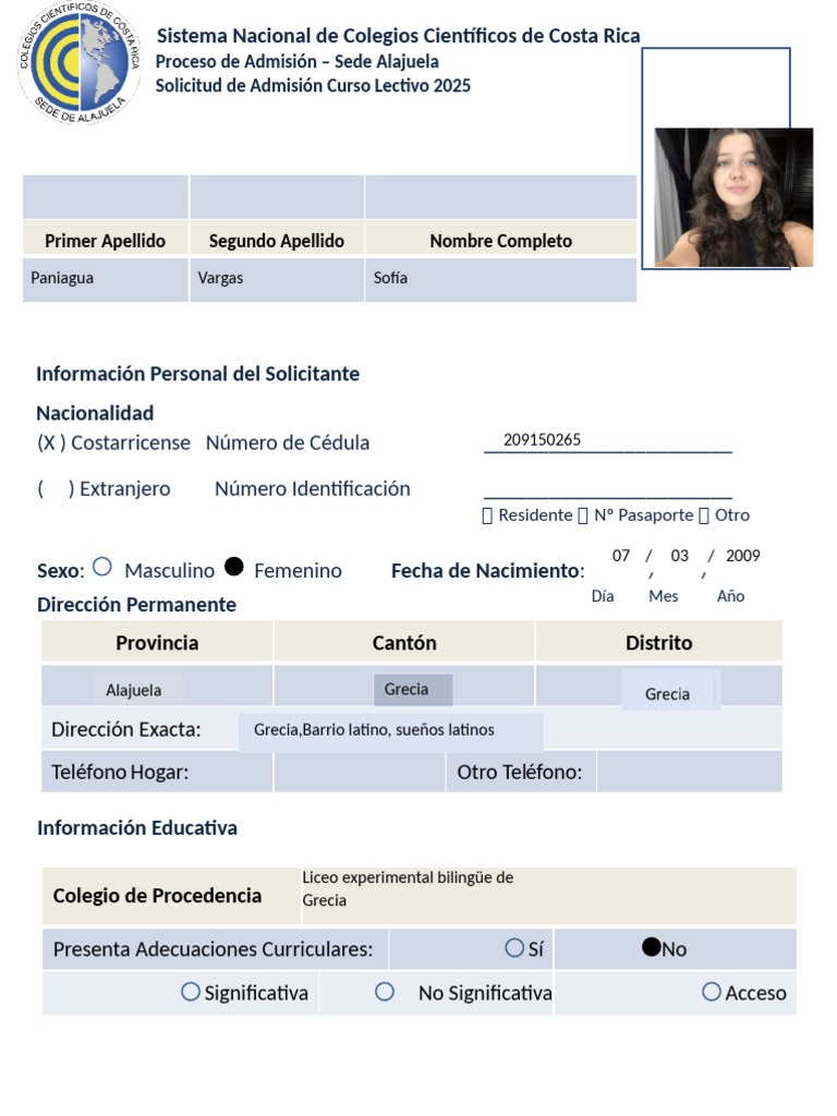 Copia de Solicitud Completa | PDF