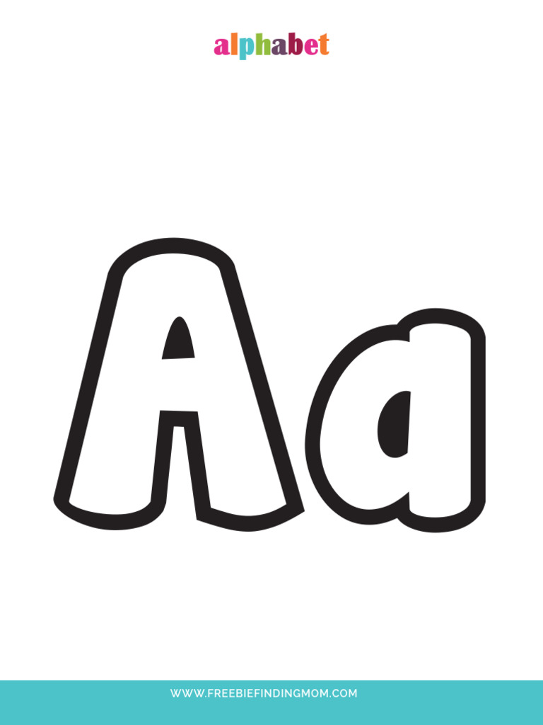 Bubble Letter Printables (Upper and Lowercase) PDF