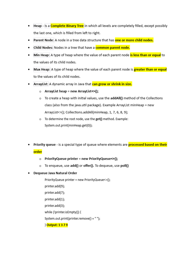 Java Data Structures Overview | PDF | Algorithms And Data Structures ...