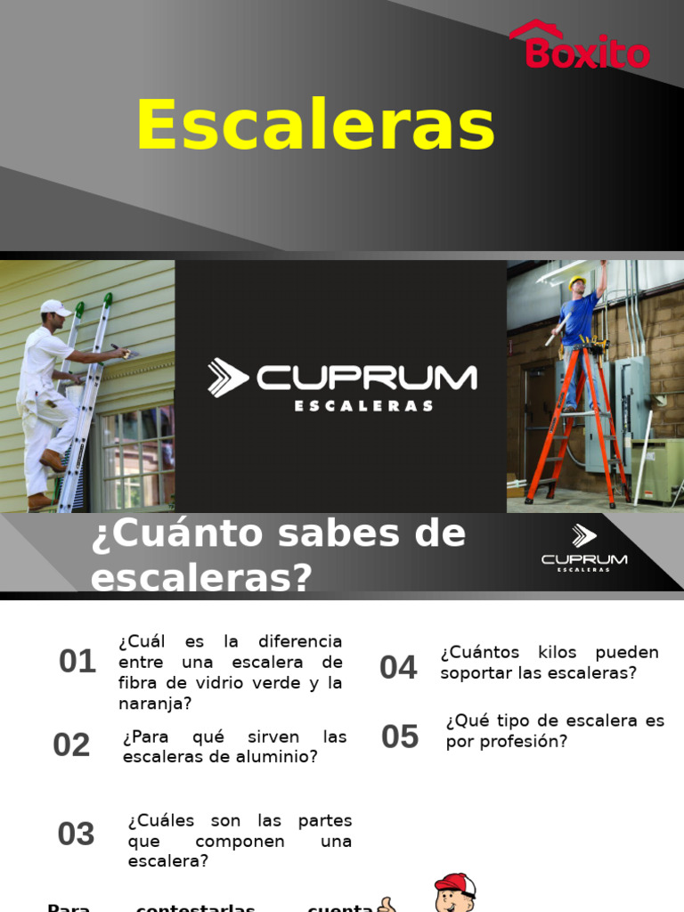 Catálogo de Escaleras Cuprum PDF | PDF | Escalera