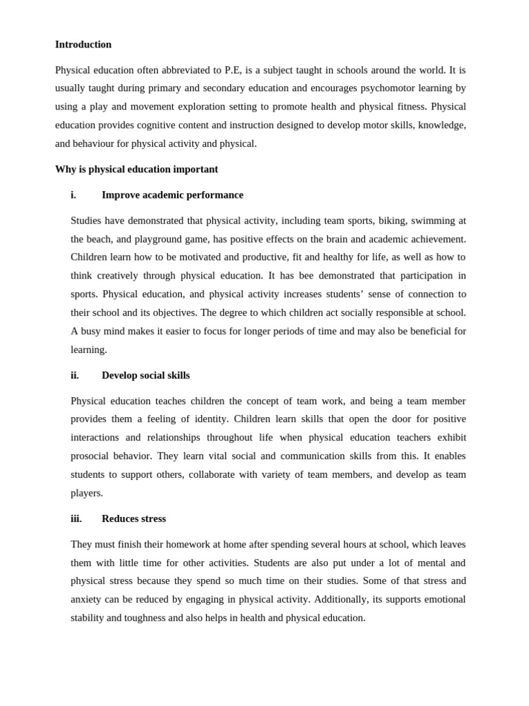 Introduction kwanda | PDF | Physical Education | Disciplines