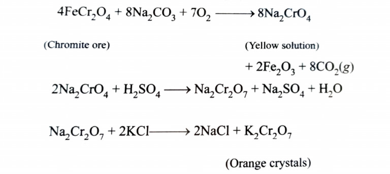 Preparation of K2Cr2O7 | PDF