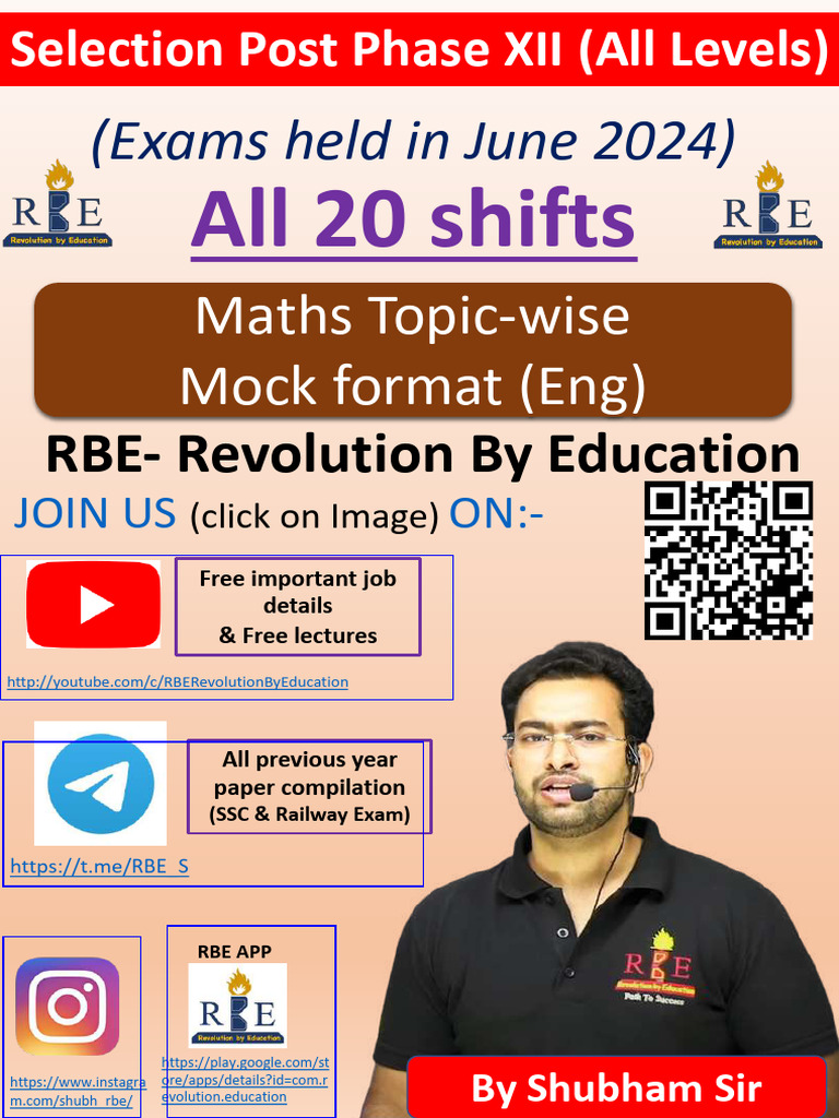 All 20 Shifts: (Exams Held in June 2024) | PDF | Rupee | Elections
