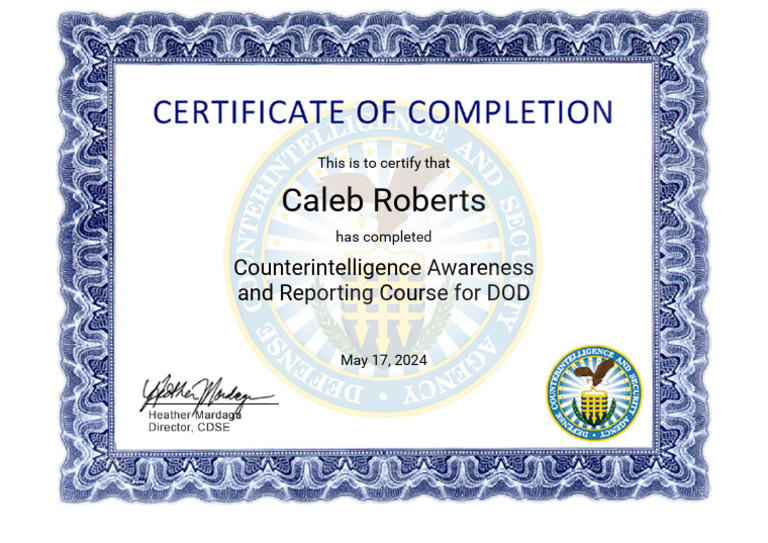 Counterintelligence Awareness and Reporting Course For DOD PDF