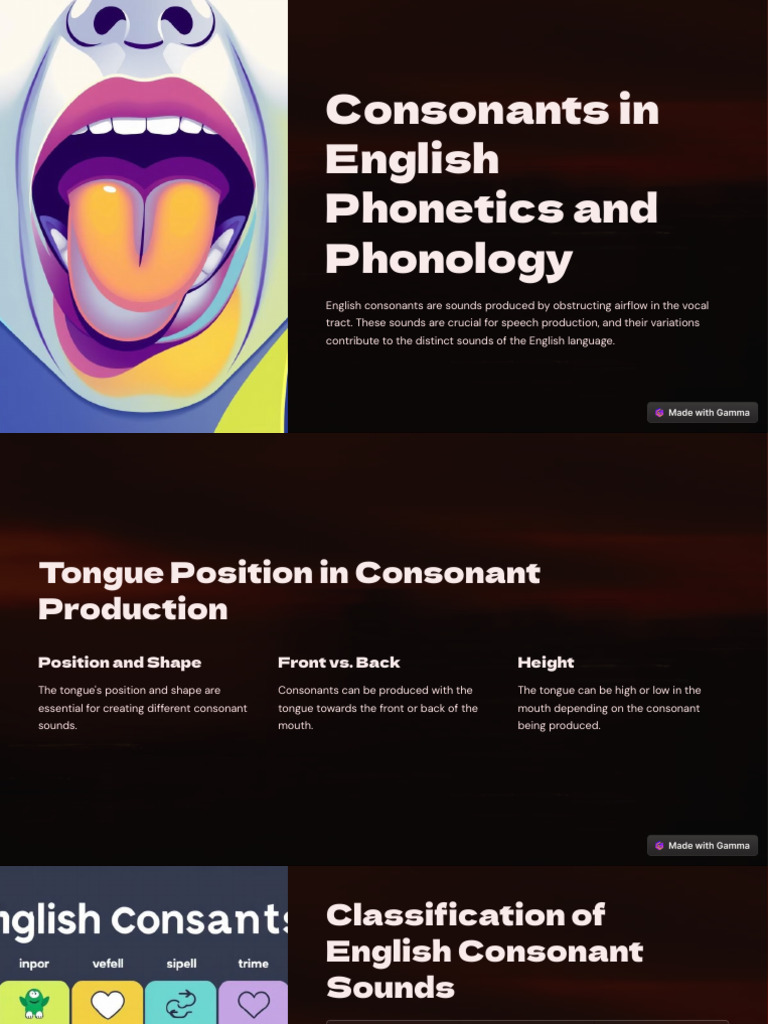 Consonants-in-English-Phonetics-and-Phonology | PDF | Consonant | Phonetics