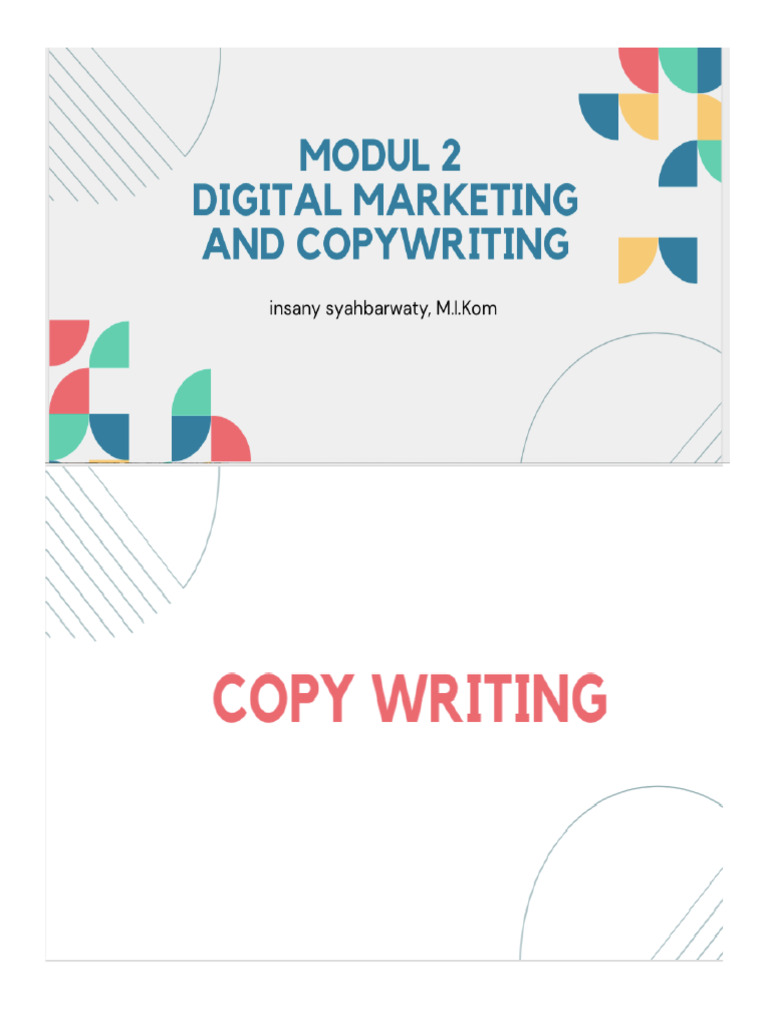 Modul 2 DM and Copywriting | PDF