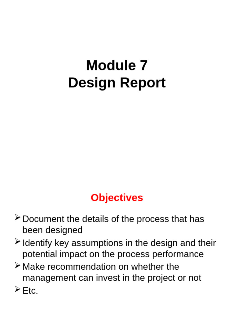 Module 8 - Design Report | PDF | Abstract (Summary) | Specification ...