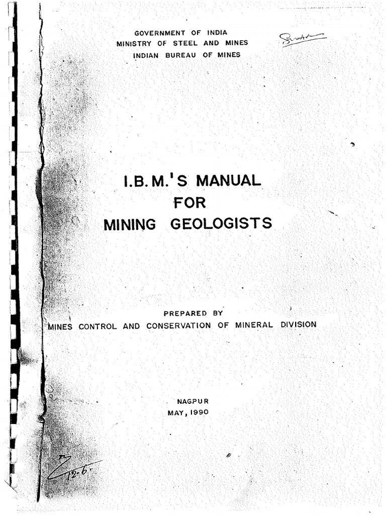 IBM Manual For Mining Geologists | PDF