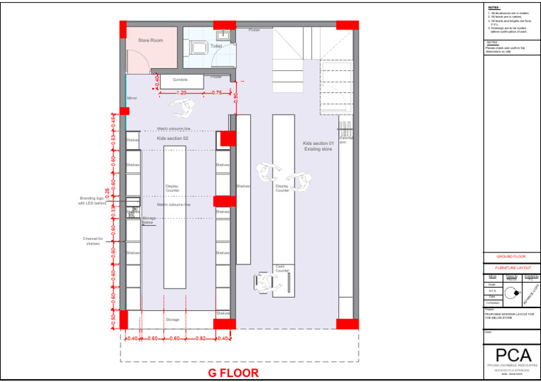 Clothing Store-G Floor Furniture Layout | PDF