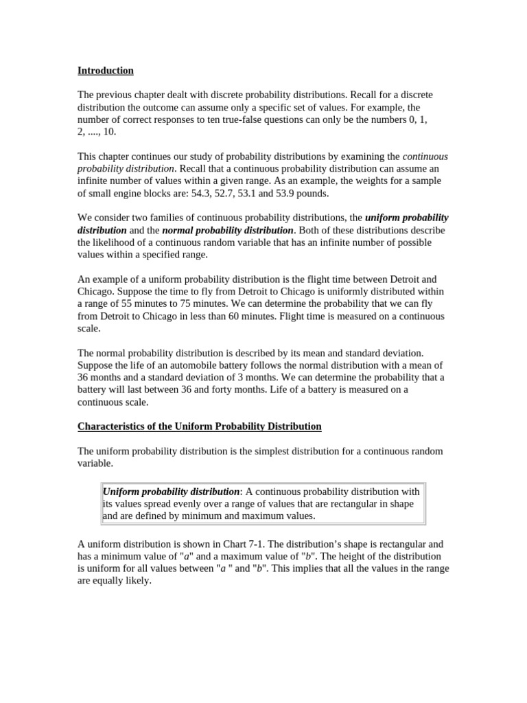 Chap 7 Pdf Probability Distribution Normal Distribution