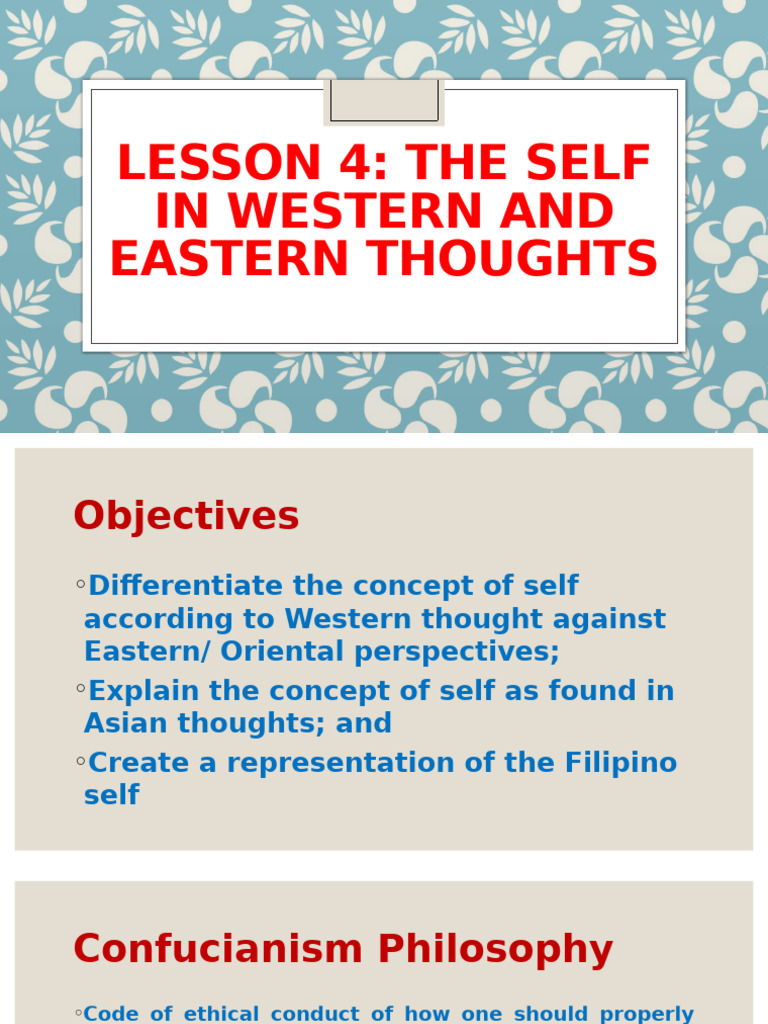 Self in Western vs Eastern Thought | PDF | Tao | Confucianism