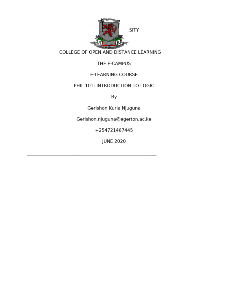 Phil 101 introduction to logic notess pdf argument logic