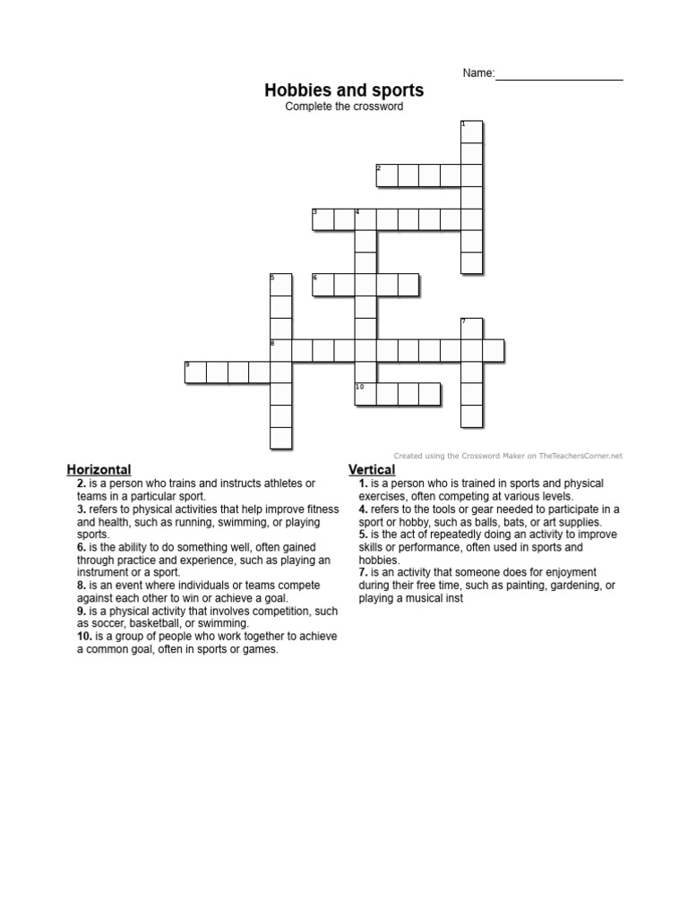 Hobbies and Sports | PDF