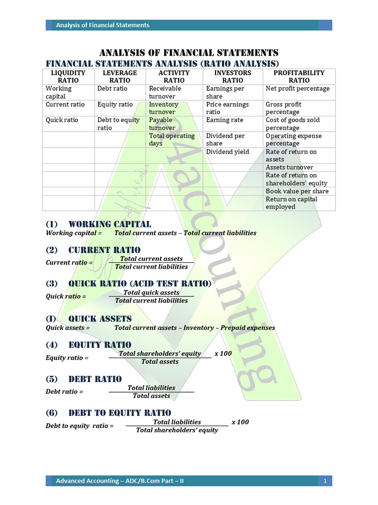 6 Ratio | PDF | Dividend | Equity (Finance)
