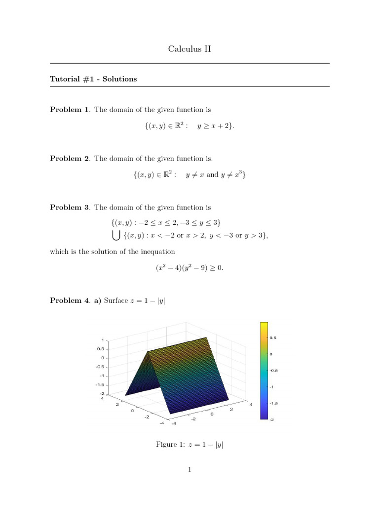 1 - Solution 1 - Merged | PDF | Tangent | Function (Mathematics)
