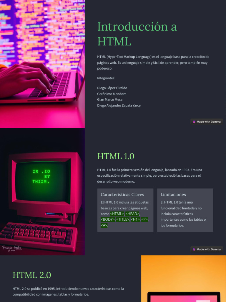 Introduccion A HTML | PDF | HTML | Informática