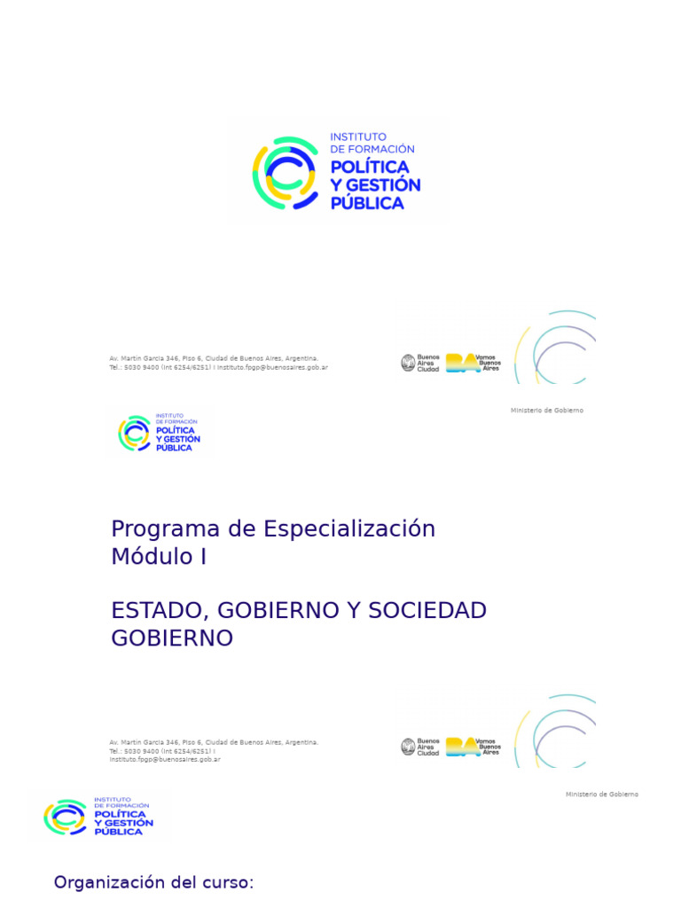 Curso: Estado, Gobierno y Sociedad | PDF | Gobierno Federal de los ...