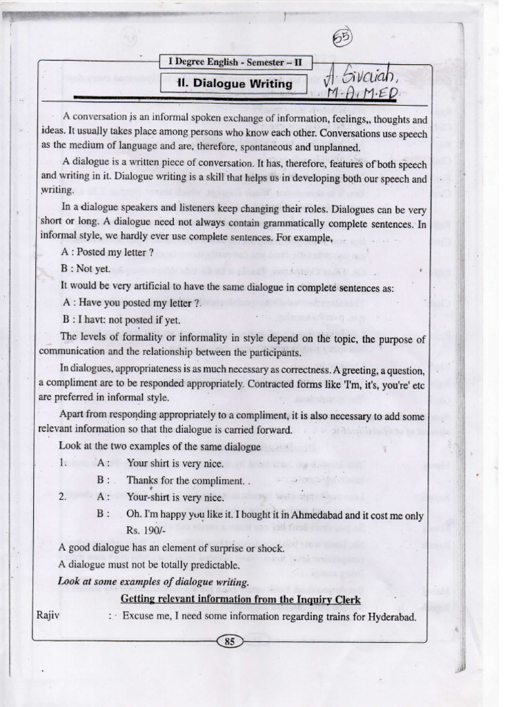 Dialogue | PDF