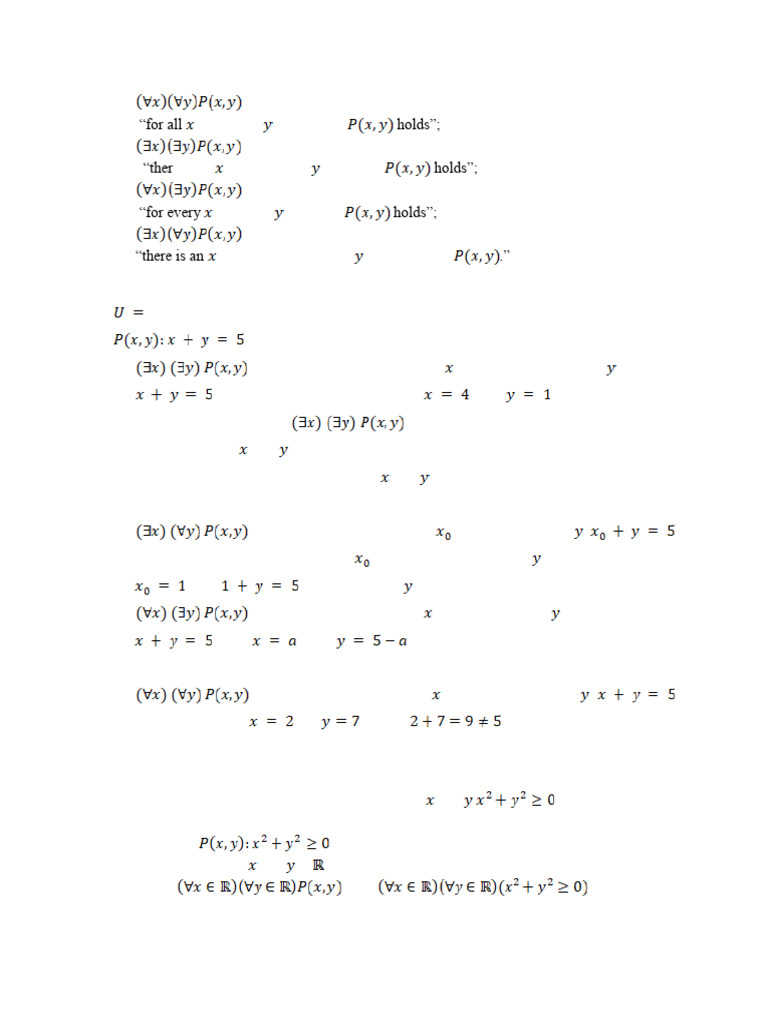 Understanding Quantifiers in Mathematics | PDF | Religion & Spirituality