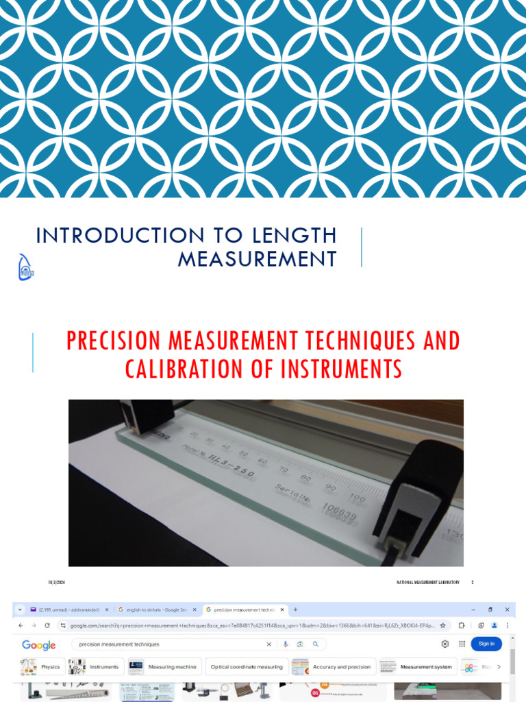 Length Measurement Standards and Calibration | PDF | Laser | Calibration