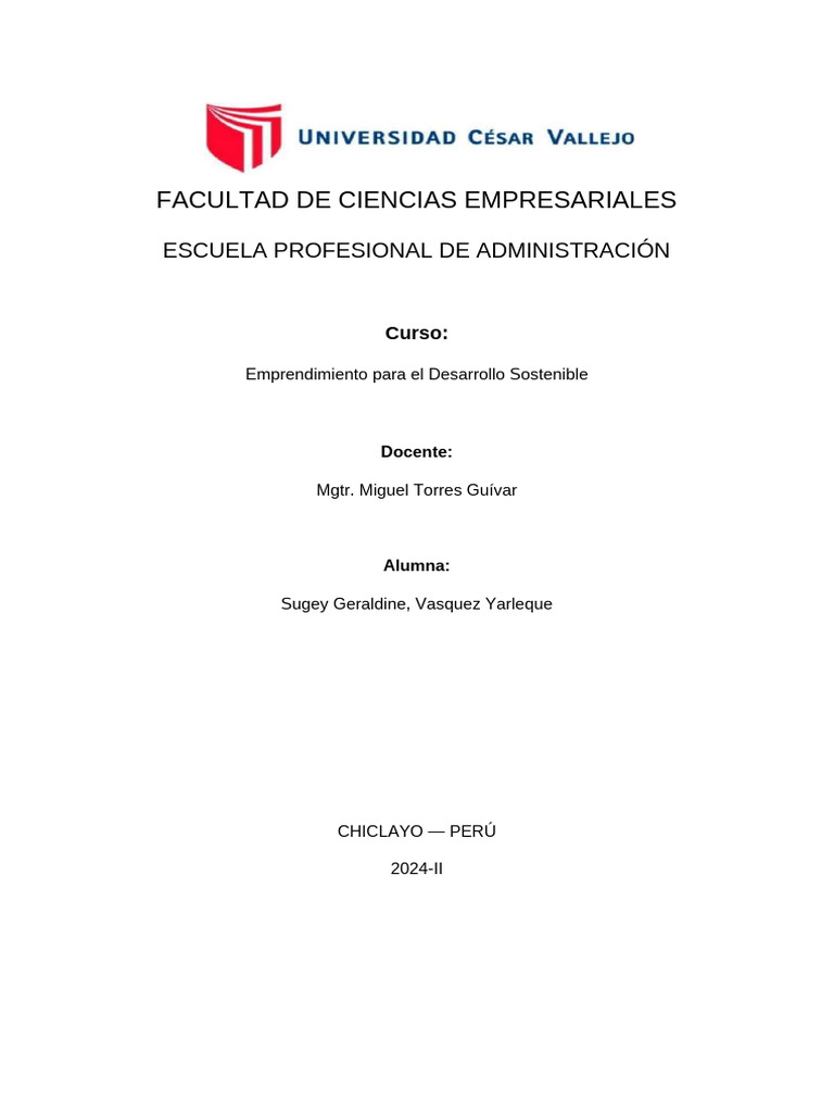 Emprendimiento para El Desarrollo Sostenible | PDF | Iniciativa ...