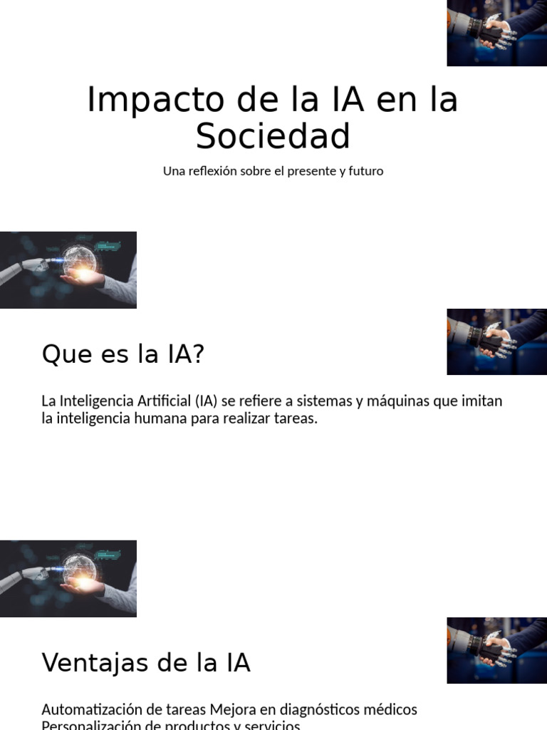 Impacto de la IA en la Sociedad Actual | PDF