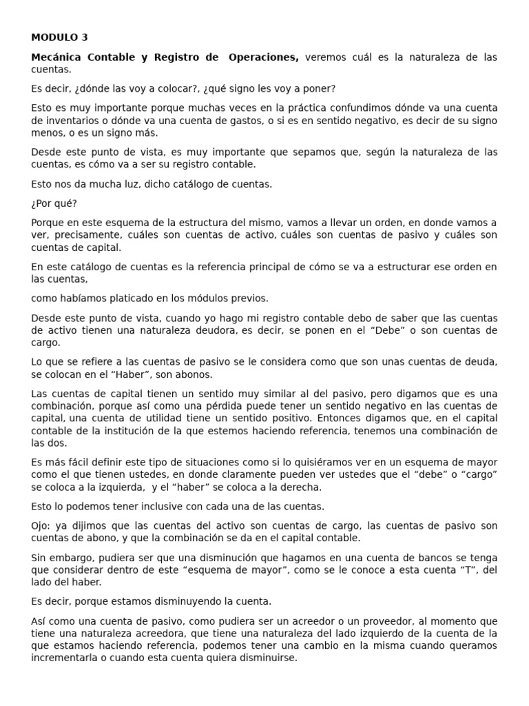 Modulo 3 | PDF | Contabilidad | Economias