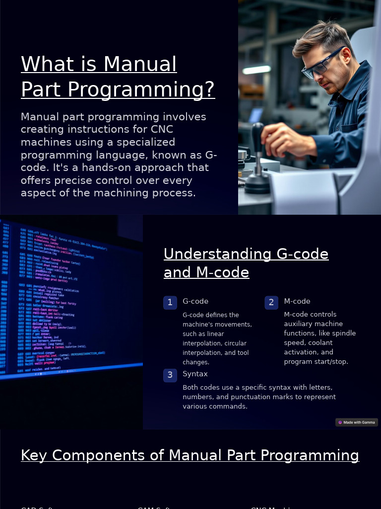 What Is Manual Part Programming | PDF