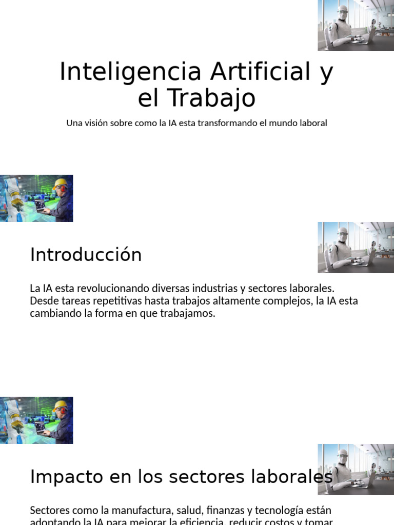 Inteligencia Artificial y El Trabajo | PDF | Negocios