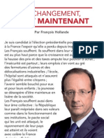La Lettre Aux Francais de Francois Hollande