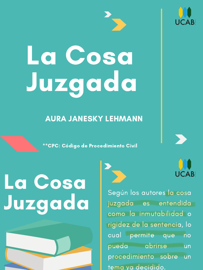 LA COSA JUZGADA | PDF | Res Judicata | Sentencia (ley)