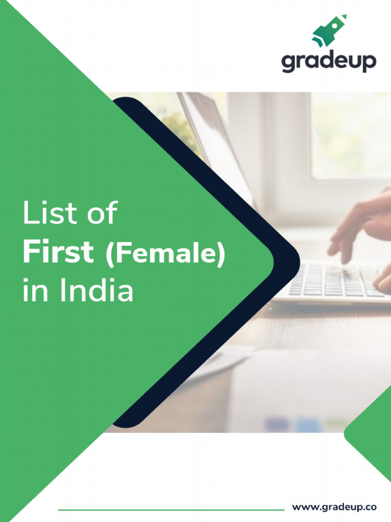 Pioneering Women in India: Firsts List | PDF | Government Of India