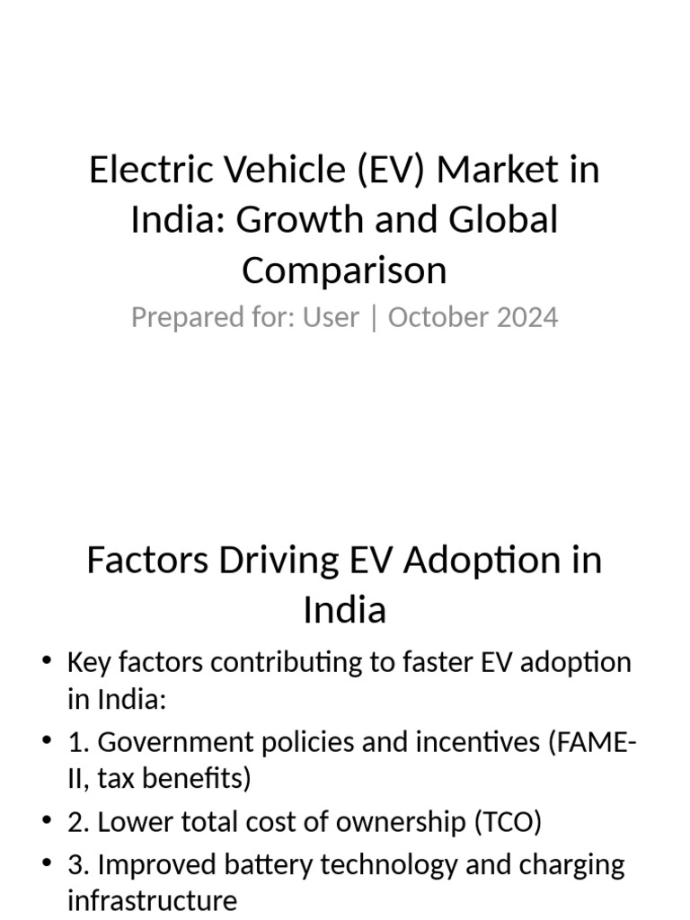 Ev Market India Presentation Pdf