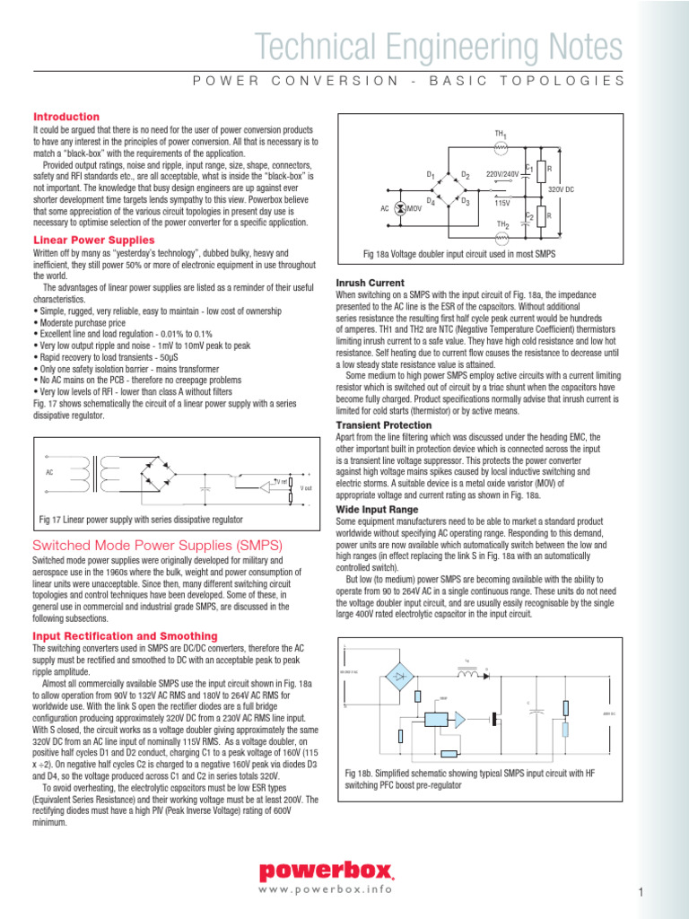 Power Conversion Topologies Overview | PDF | Rectifier | Power Supply